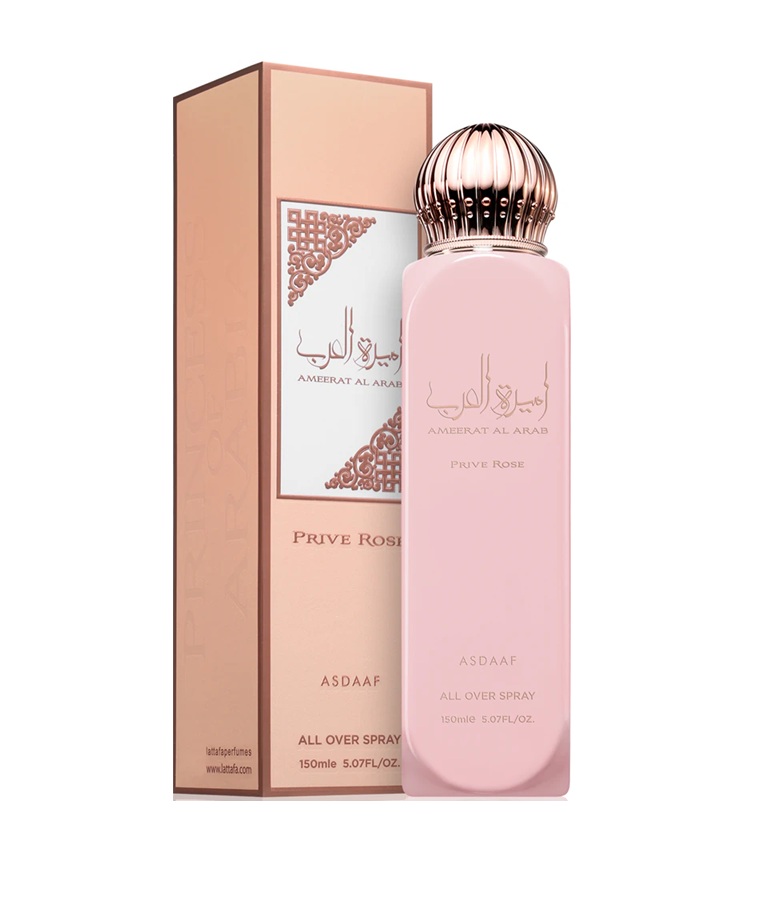 ASDAAF AMEERAT AL ARAB PRIVE ROSE ALL OVER SPRAY 150ML - Image 2