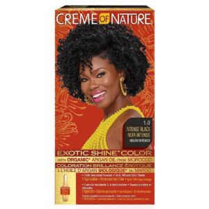 Creme Of Nature 1.0 Intense Black Exotic Shine Color With Organic Argan Oil From Morocco