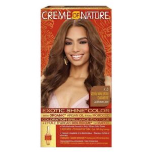 Creme Of Nature 7.3 Medium Warm Brown Exotic Shine Color With Organic Argan Oil From Morocco