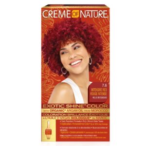 Creme Of Nature 7.6 Intensive Red Exotic Shine Color With Organic Argan Oil From Morocco