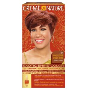 Creme Of Nature 7.64 Bronze Copper Exotic Shine Color With Organic Argan Oil From Morocco