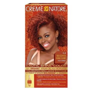 Creme Of Nature 6.4 Red Copper Exotic Shine Color With Organic Argan Oil From Morocco